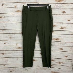 Loft Green Julie Skinny Career Pants